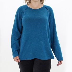 Karen Scott Cotton Blend Electric Blue Lightweight Sweater Size 2X
